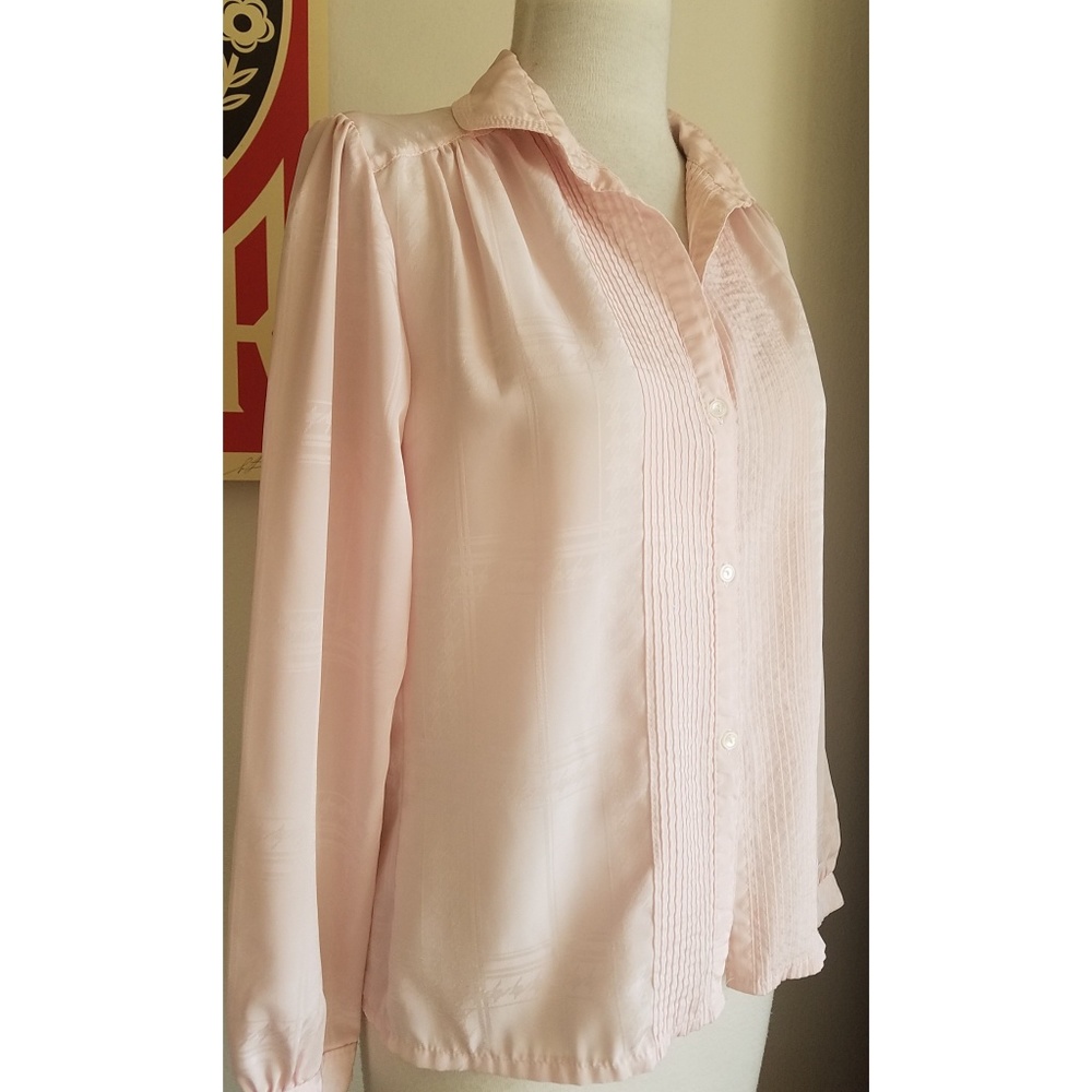 Vintage Blush Tone Blouse
